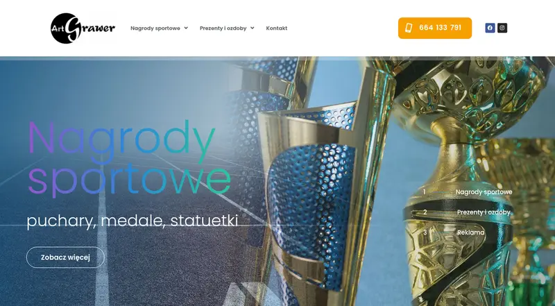 ArtGrawer: zrzut strony głównej