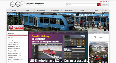 EEP Shopping Platform - niemiecka platforma e-commerce dla symulatorów kolejowych